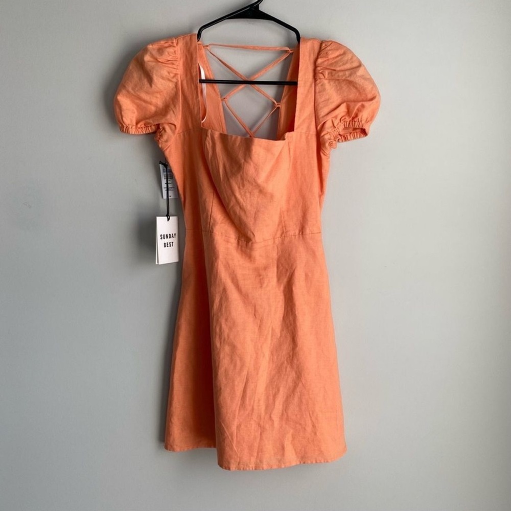 Aritzia Sundays Best Monday Linen Babydoll Dress